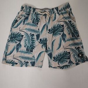 Hurley Regular Fit Stretch Men's Size XL Swim Shorts Board Shorts Tropical Print